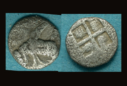 Ionia, Ephesus, AR Tetartemorion, Bee Crawling Left, Ridiculously Rare!